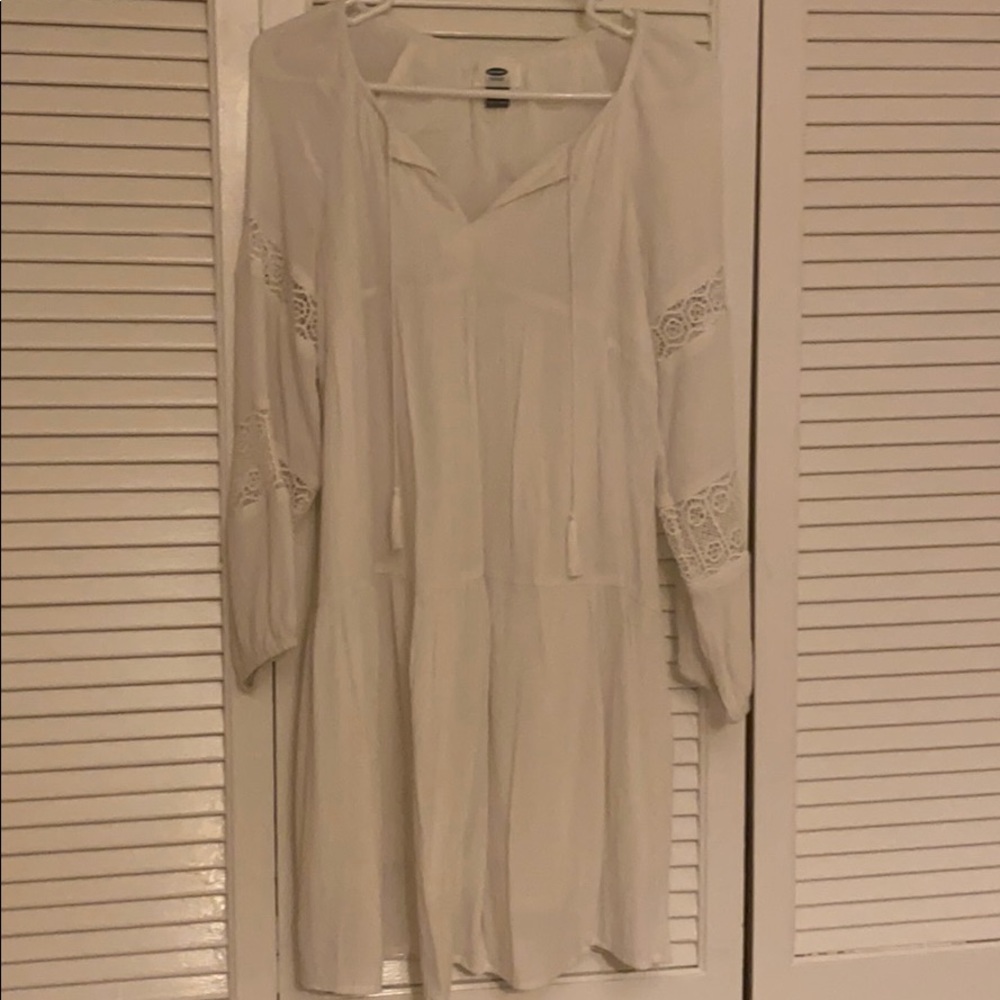 White Boho Old Navy Dress